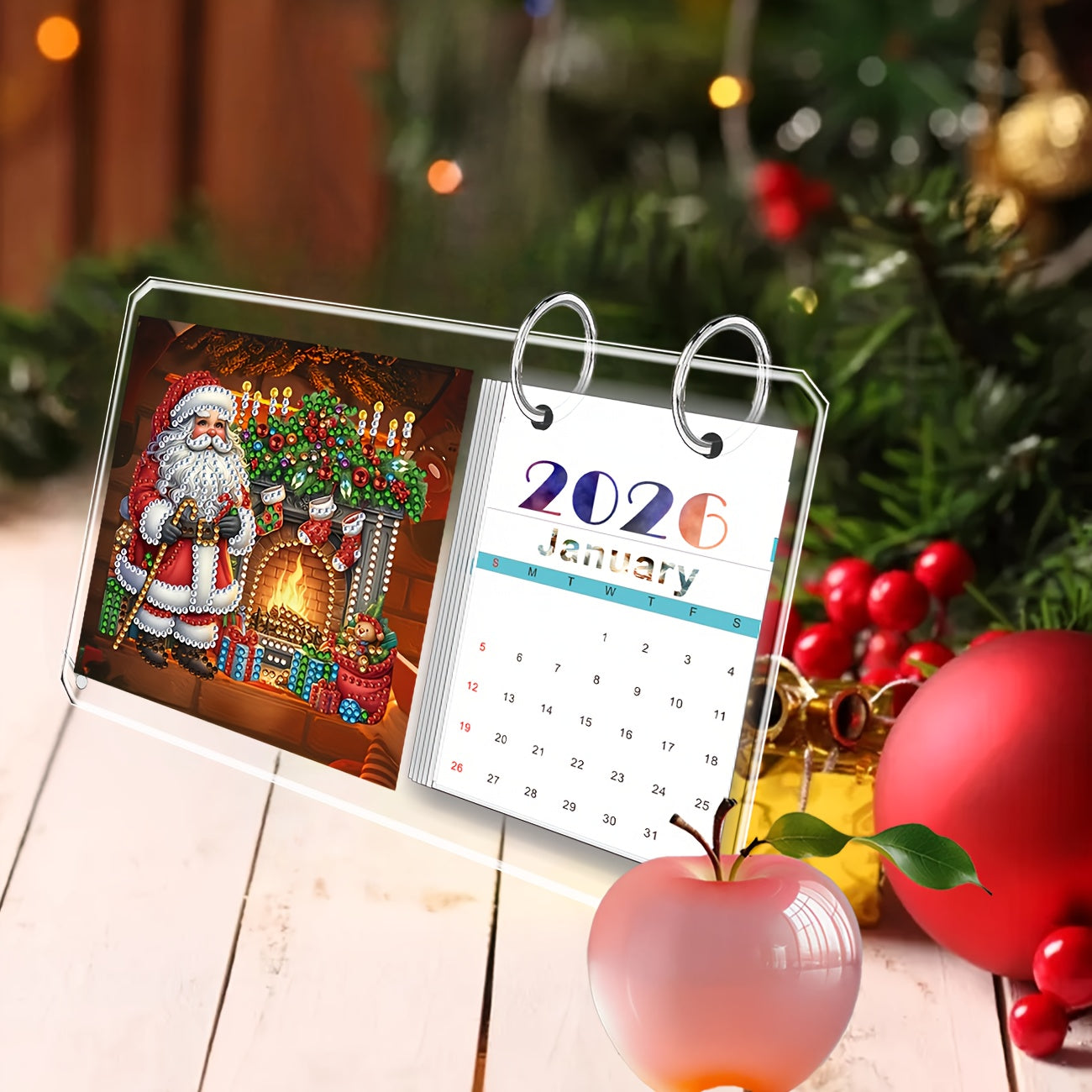 Weihnachtsmann | Aufstellkalender | Diamond Painting