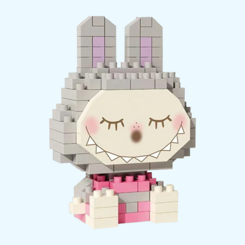 Mini Grauer Labubu | Bausteine