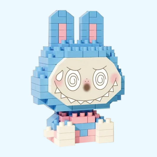 Mini Blauer Labubu | Bausteine