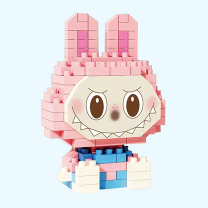 Mini Rosa Labubu | Bausteine