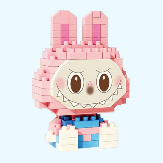 Mini Rosa Labubu | Bausteine