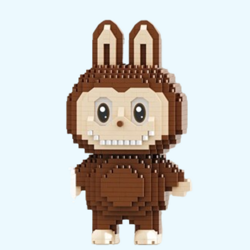 Labubu im Braunem Anzug | Bausteine