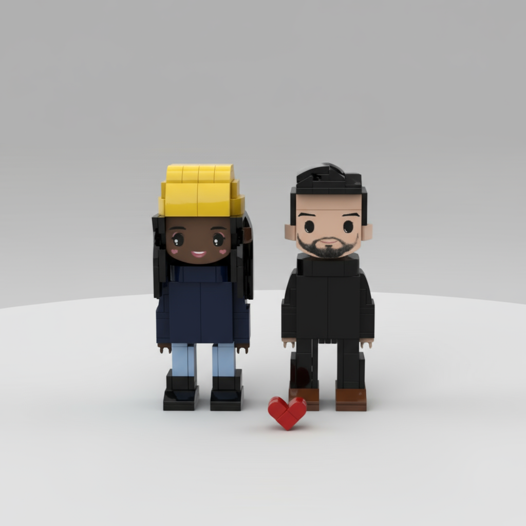 Eigenes Foto als Baustein-Figuren – 2 Personen | Bausteine