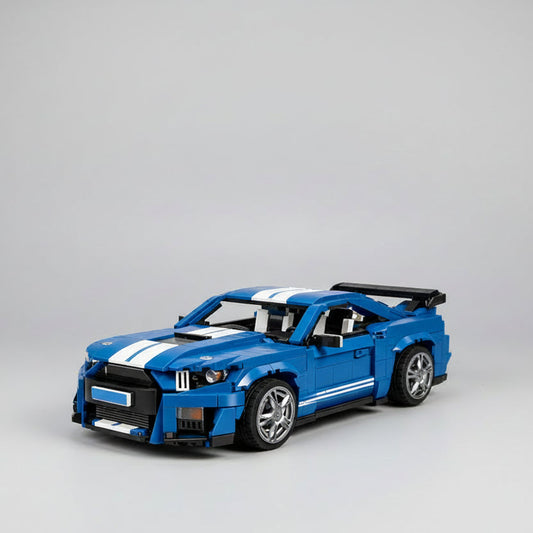 Cooler Blauer Sportwagen | Bausteine