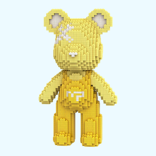 Bär mit gelber Latzhose | Bausteine