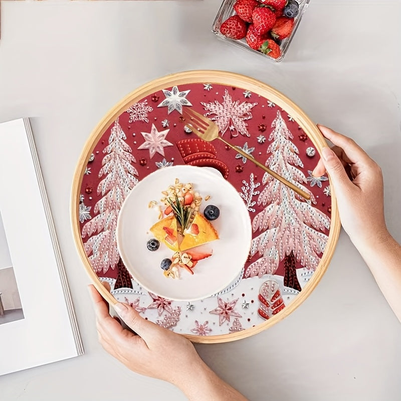 Schneemann | Tablett | Diamond Painting