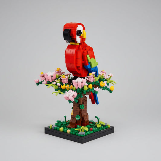 Papagei im Baum | Bausteine