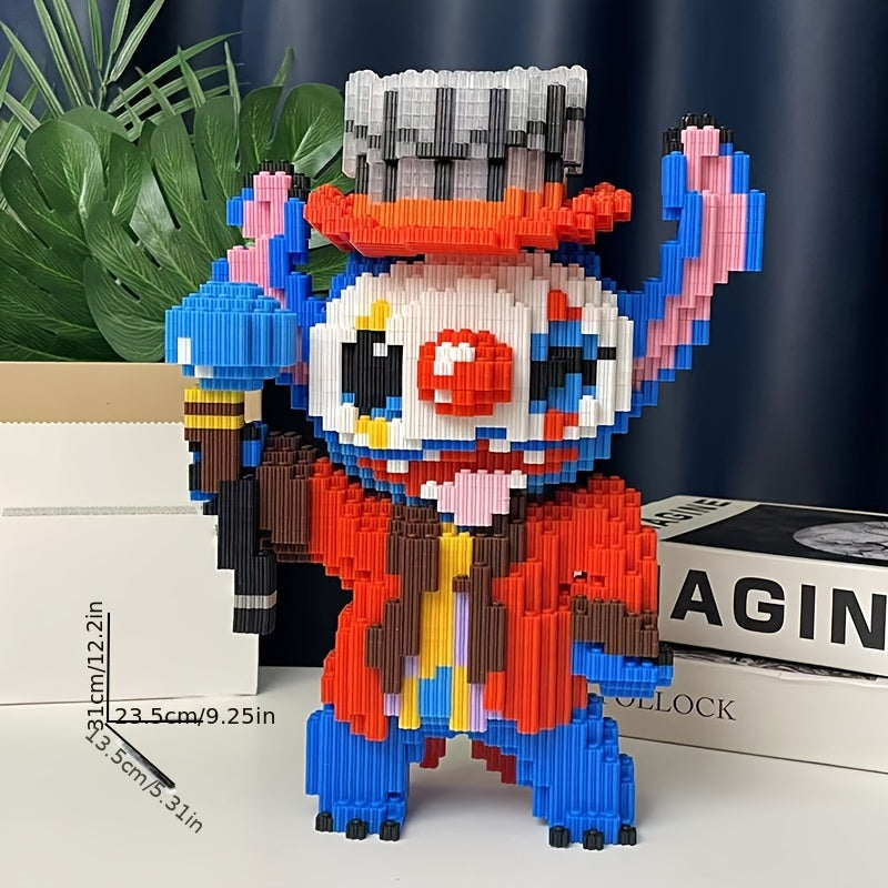 Blaues Wesen als Clown | Bausteine