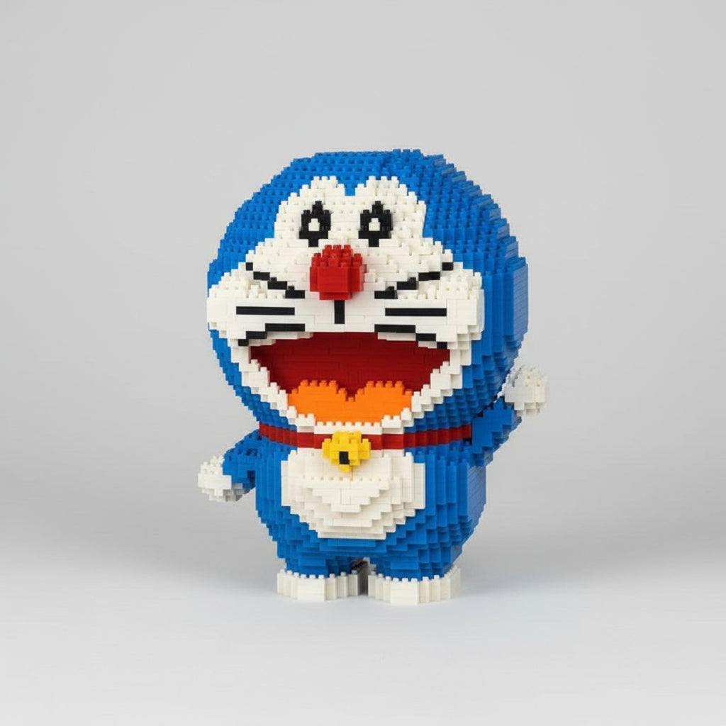 Blaue Roboterkatze | Bausteine