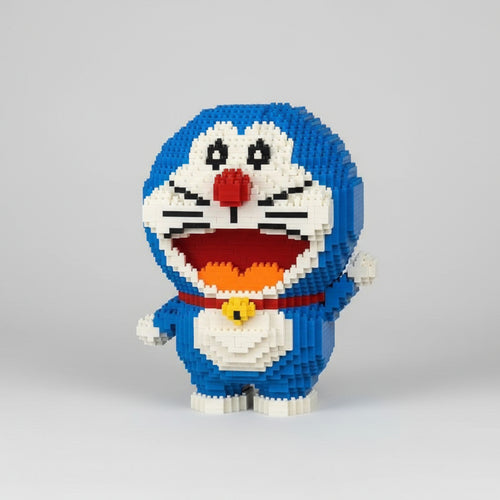 Blaue Roboterkatze | Bausteine