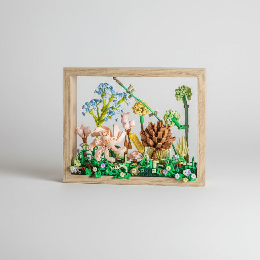 Blumen im Fotorahmen  | Bausteine