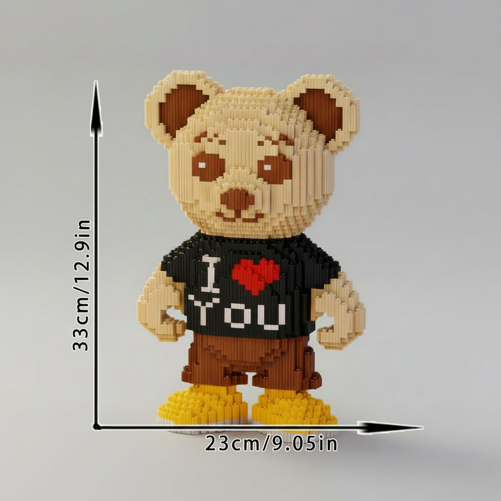 I Love You Bär mit gelben Schuhen | Bausteine