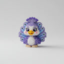 Violetter Pfau | Bausteine