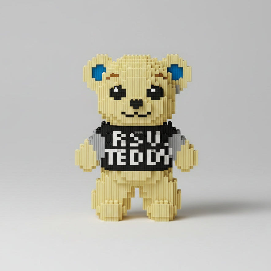 Stehender Teddybär | Bausteine