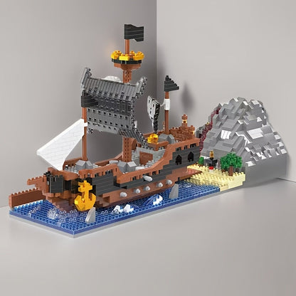 Piratenschiff auf dem Wasser | Bausteine