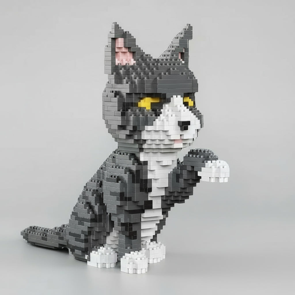 Graue Katze | Bausteine