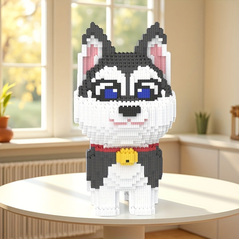 Husky mit Halsband | Bausteine