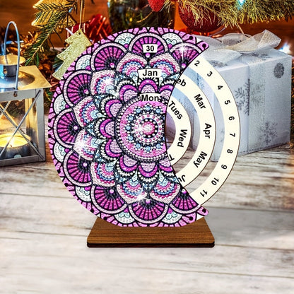 Lila Mandala | Kalender | Diamond Painting