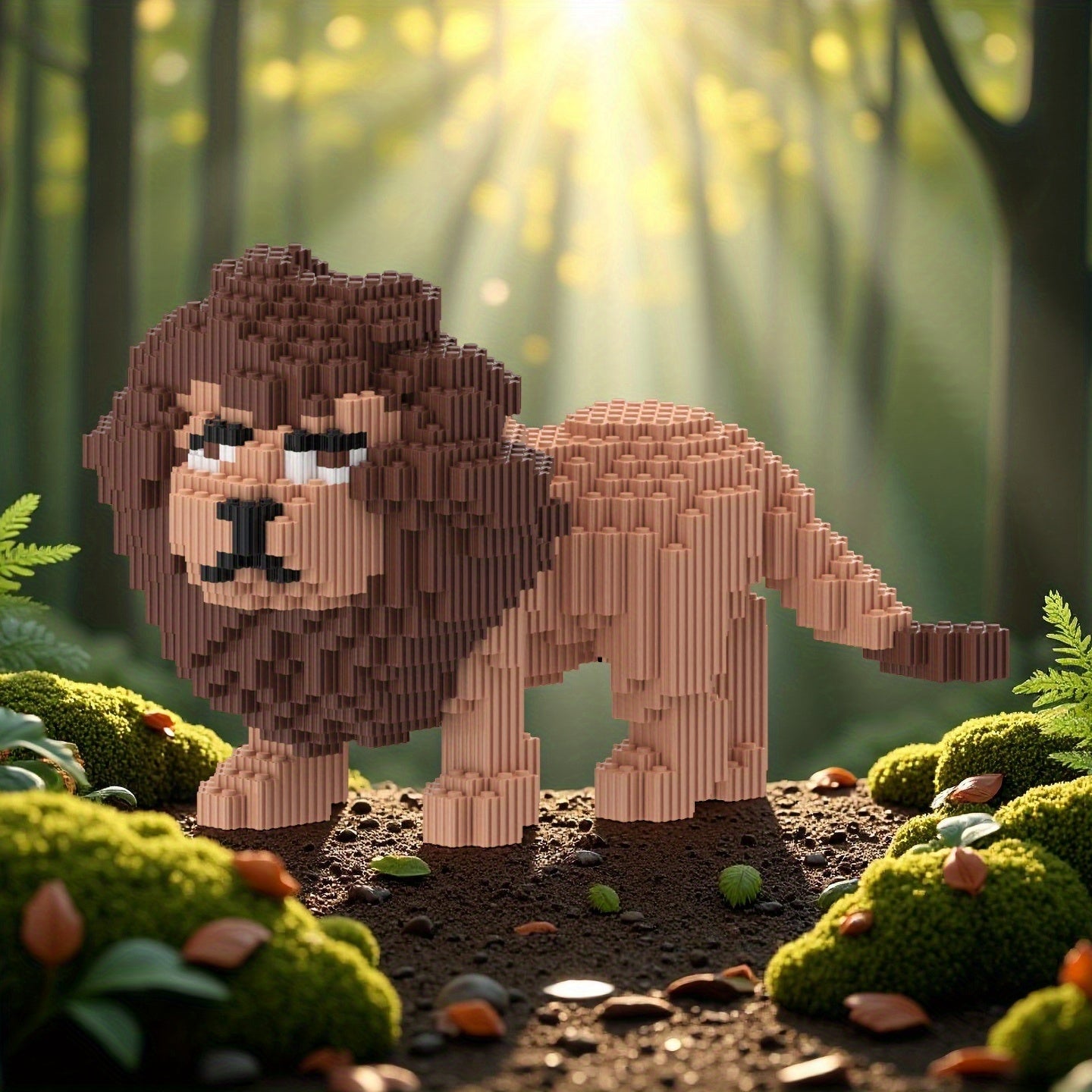 Brauner Löwe | Bausteine