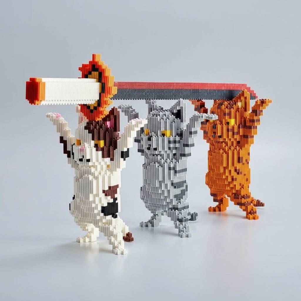 Dansende Kat Bouwblokjes