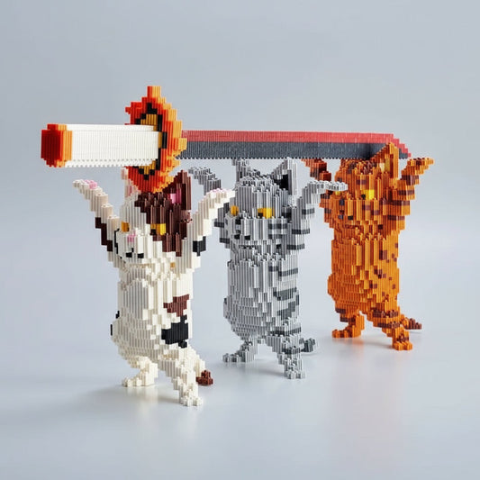 Dansende Kat Bouwblokjes