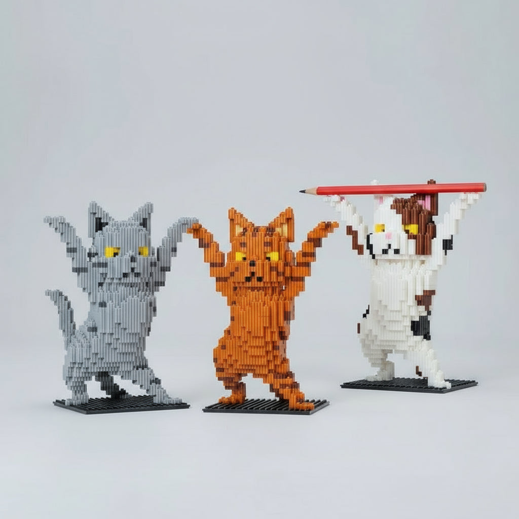 Dansende Kat Bouwblokjes