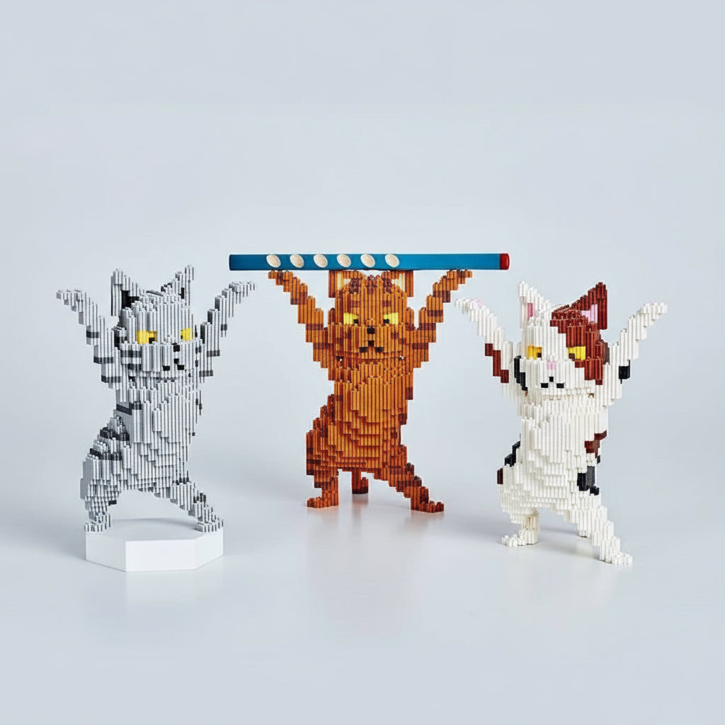 Dansende Kat Bouwblokjes