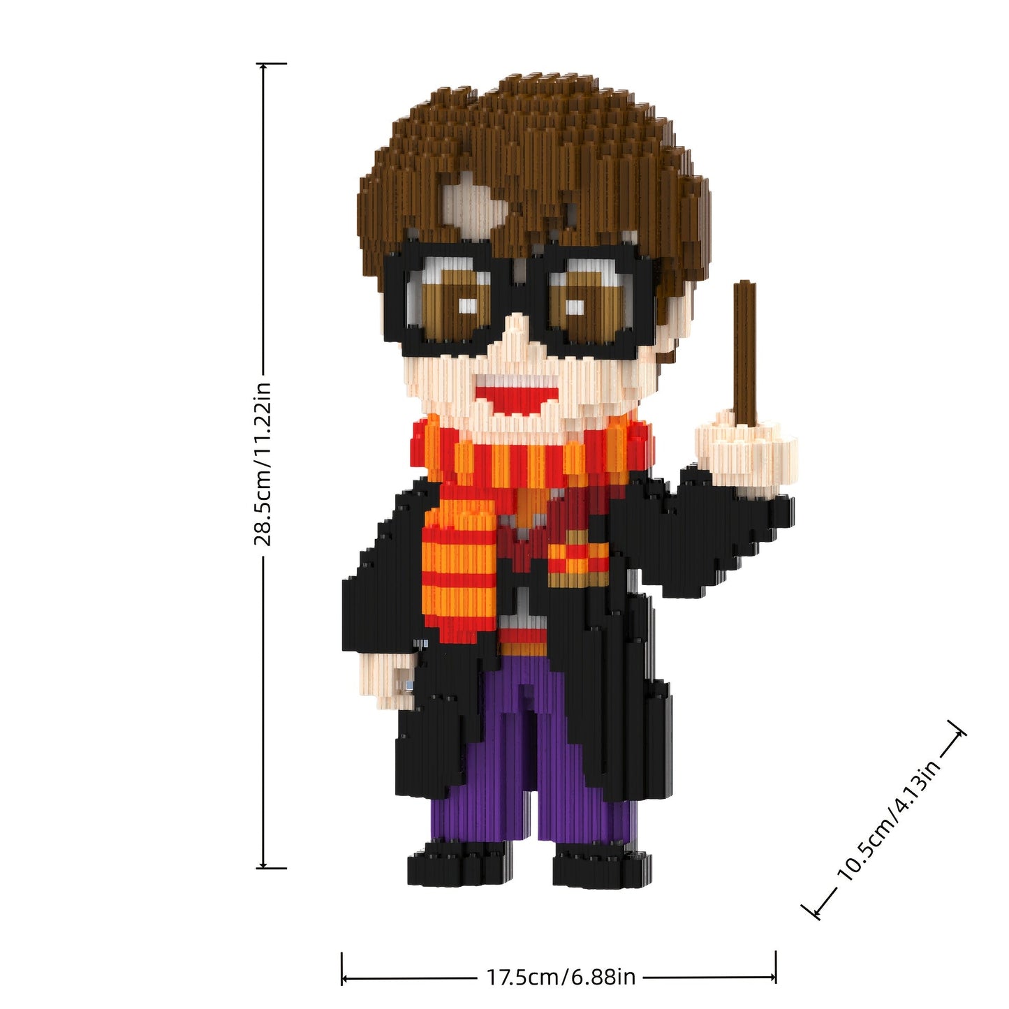 Junge mit Brille und Schal | Bausteine