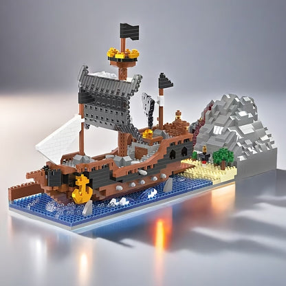 Piratenschiff auf dem Wasser | Bausteine