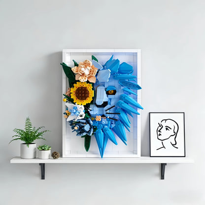 3D Gemälde Löwe | Bausteine