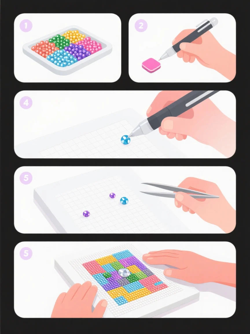 Graue Eule | Kalender | Diamond Painting
