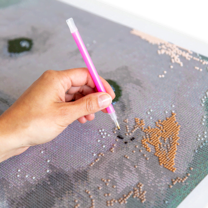 Graue Eule | Kalender | Diamond Painting