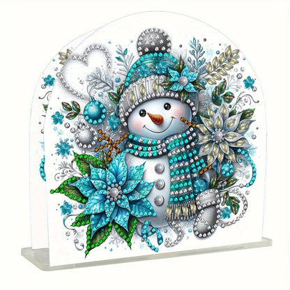 Schneemann | Serviettenhalter | Diamond Painting