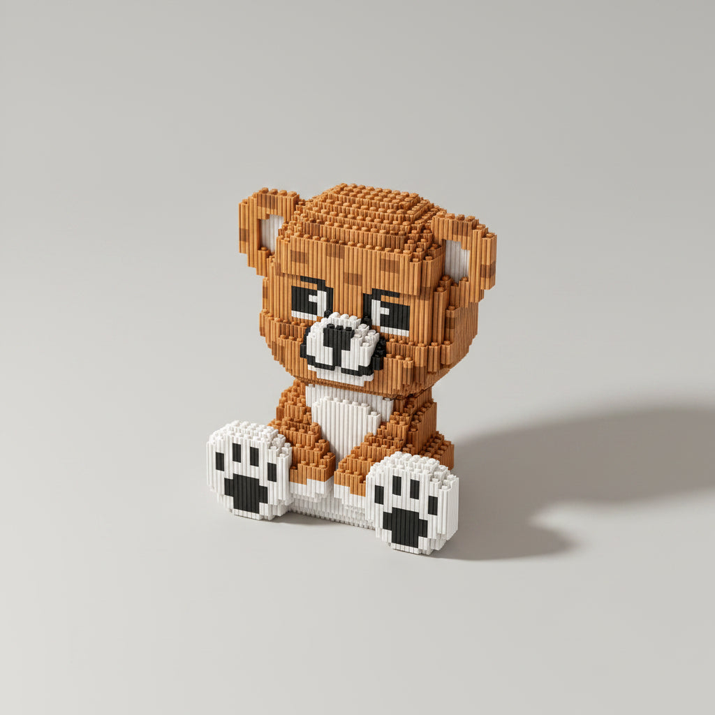 Niedlicher Teddybär | Bausteine