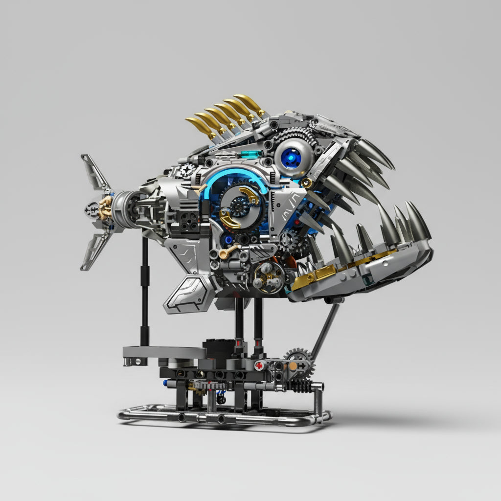 Bewegliches Fabelwesen mit Flossenarmen | Bausteine