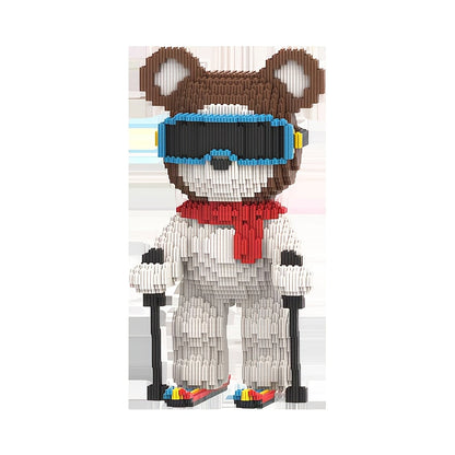 Skifahrender Bär | Bausteine