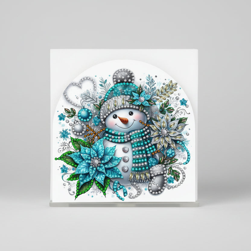 Schneemann | Serviettenhalter | Diamond Painting
