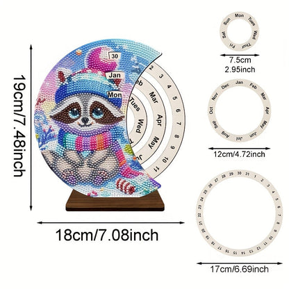 Waschbär | Kalender | Diamond Painting