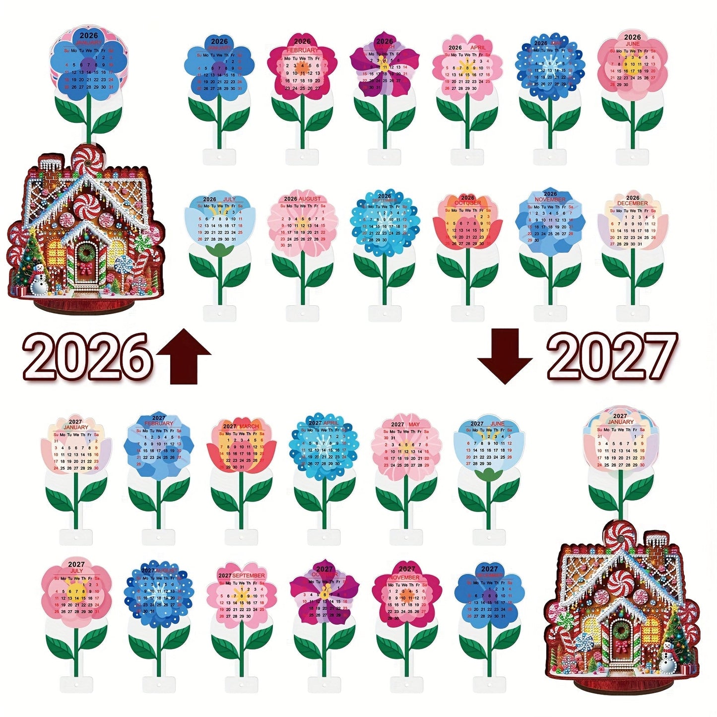 Weihnachtshaus | Kalender | Diamond Painting