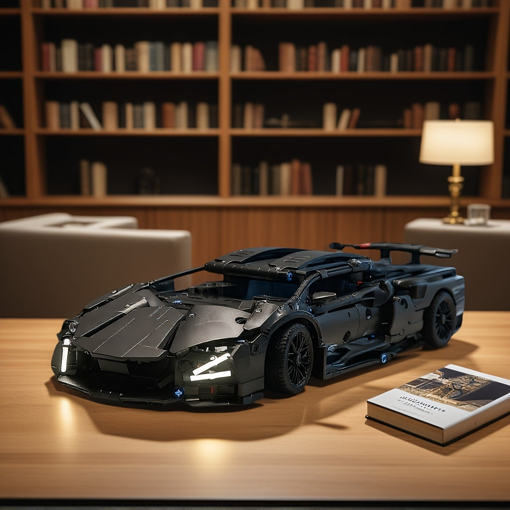 Schwarzer Supersportwagen | Bausteine