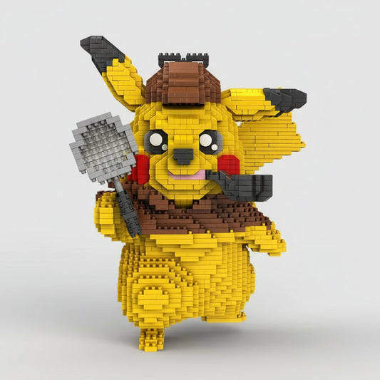 Pikachu Detective Bouwblokjes