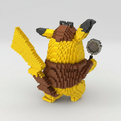 Pikachu Detective Bouwblokjes