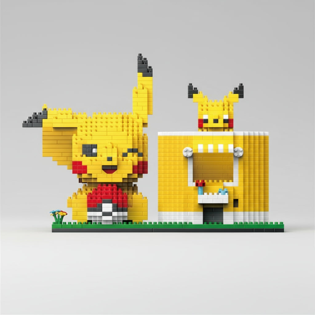 Pikachu Pennenbakje Bouwblokjes