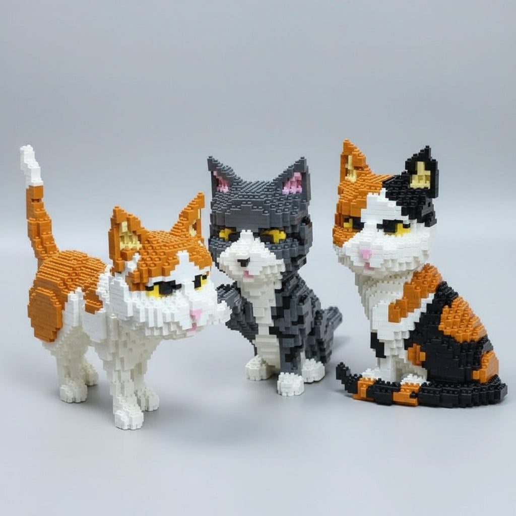 Graue Katze | Bausteine