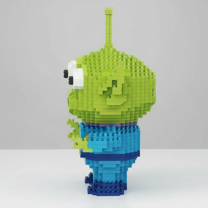 Grünes Monster mit 3 Augen  | Bausteine