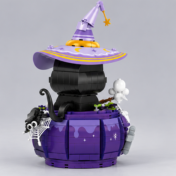 Halloween-Katze | Bausteine