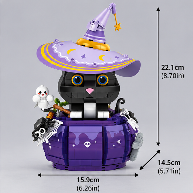 Halloween-Katze | Bausteine