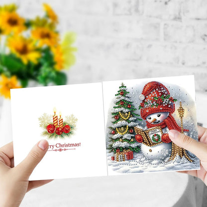 Rentiere & Schneespaß Weihnachtskarten | 6 Stück | Diamond Painting