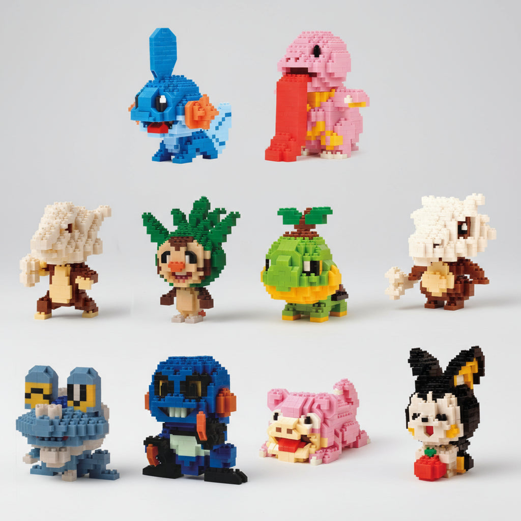 Mini Pokémon | Bestellung 3 mit 25% Extra-Rabatt!  | Bausteine
