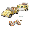 Cabrio mit Caravan - Morgen zu Hause